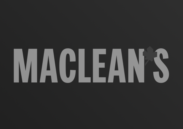 Maclean's logo on dark gradient background