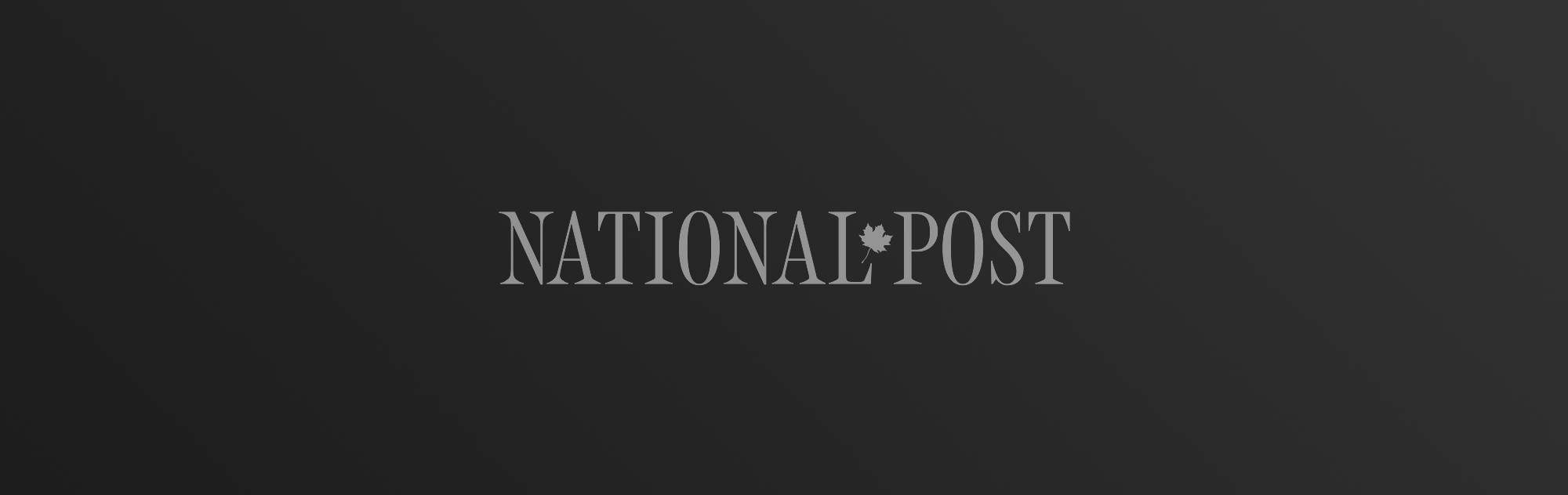 National Post logo on dark gradient background