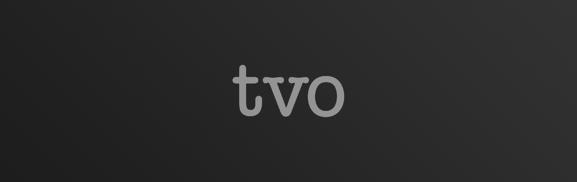 TVO logo on dark gradient background