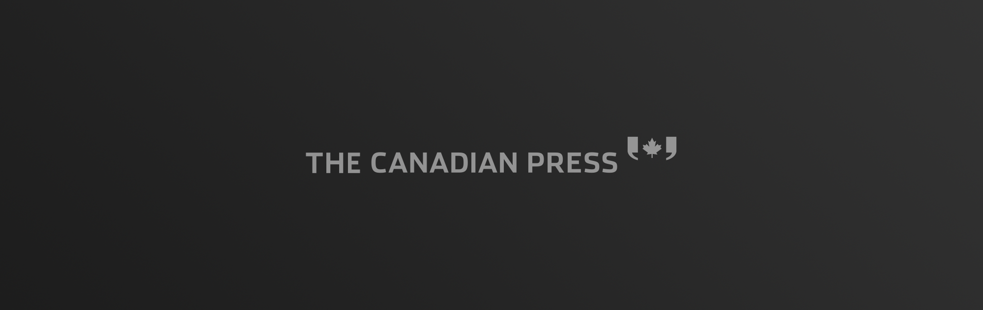 The Canadian Press logo on dark gradient background