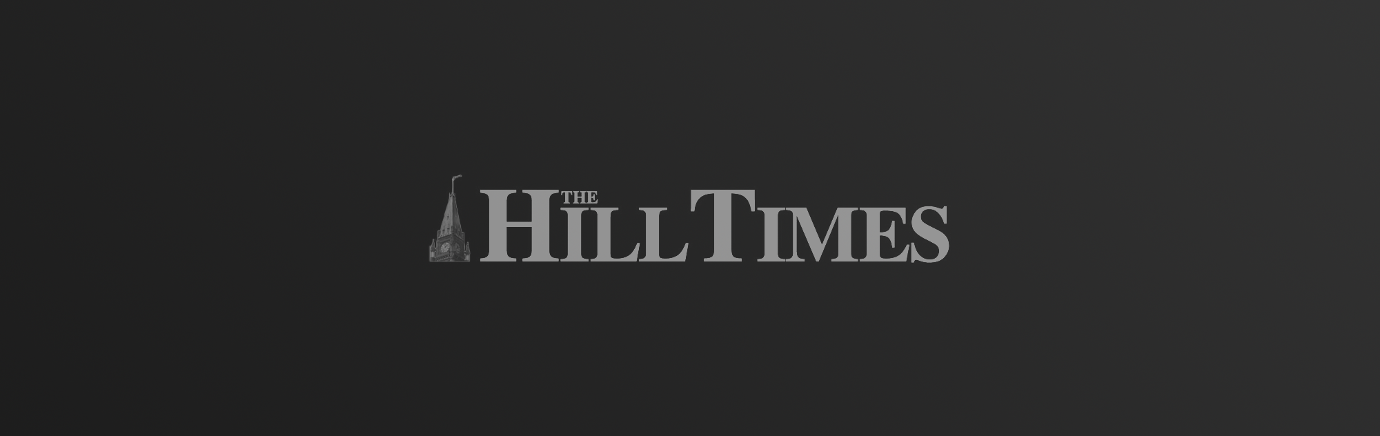 The Hill Times logo on dark gradient background