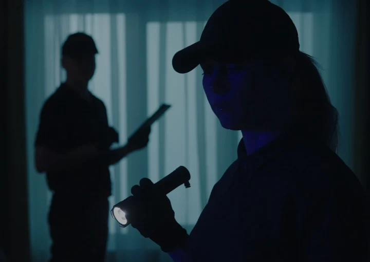 police investigation in home