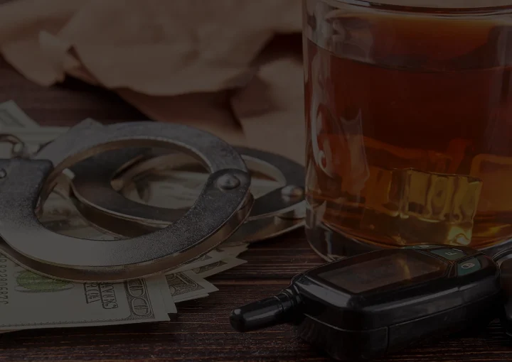 alcohol tester and arrest concept